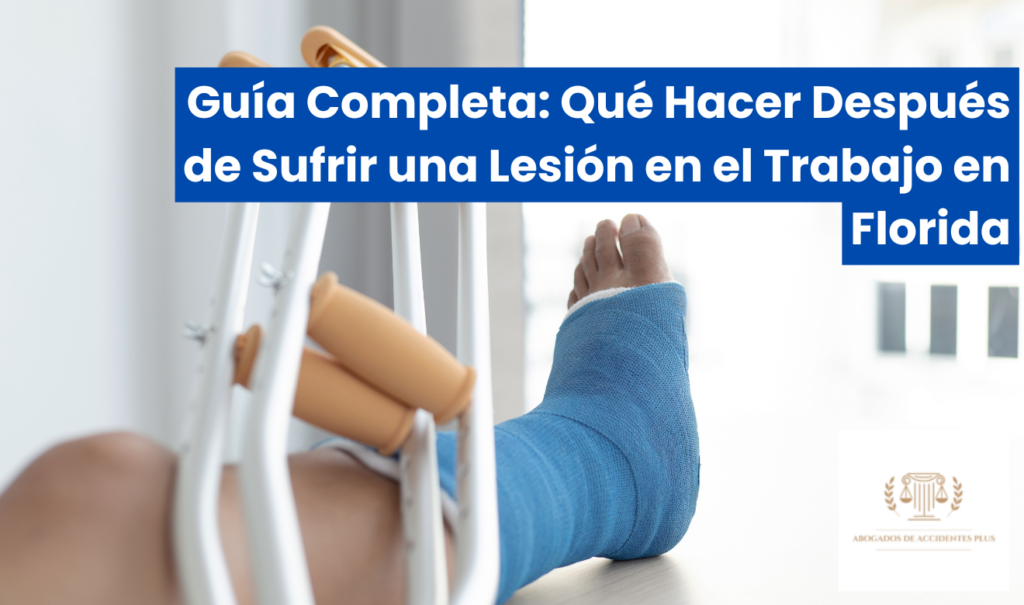 me lastimé en el trabajo qué hago ahora