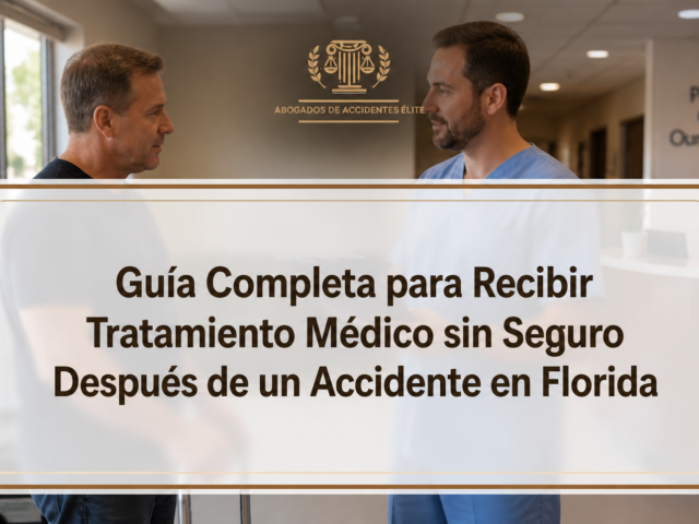Guía Completa para Recibir Tratamiento Médico sin Seguro Después de un Accidente en Florida